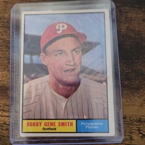 1961 Topps Bobby Gene Smith Baseball Card